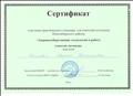Сертификат участника практического семинара для учителей- логопедов Новосибирского района "Здоровьесберегающие технологии в работе учителя-логопеда" 2016